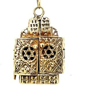 14K Holy Jehovah GOD's 10 Commandments Scroll Inside Precious Heirloom